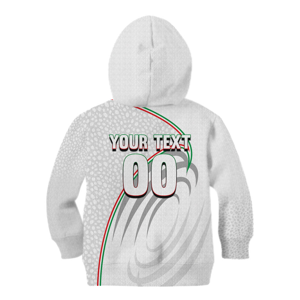 Personalized Iran Football Cheetah Kid Hoodie Team Melli Persian Soccer Graphic Art
