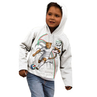Personalized Iran Football Cheetah Kid Hoodie Team Melli Persian Soccer Graphic Art
