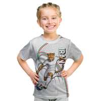 Personalized Iran Football Cheetah Kid T Shirt Team Melli Persian Soccer Graphic Art