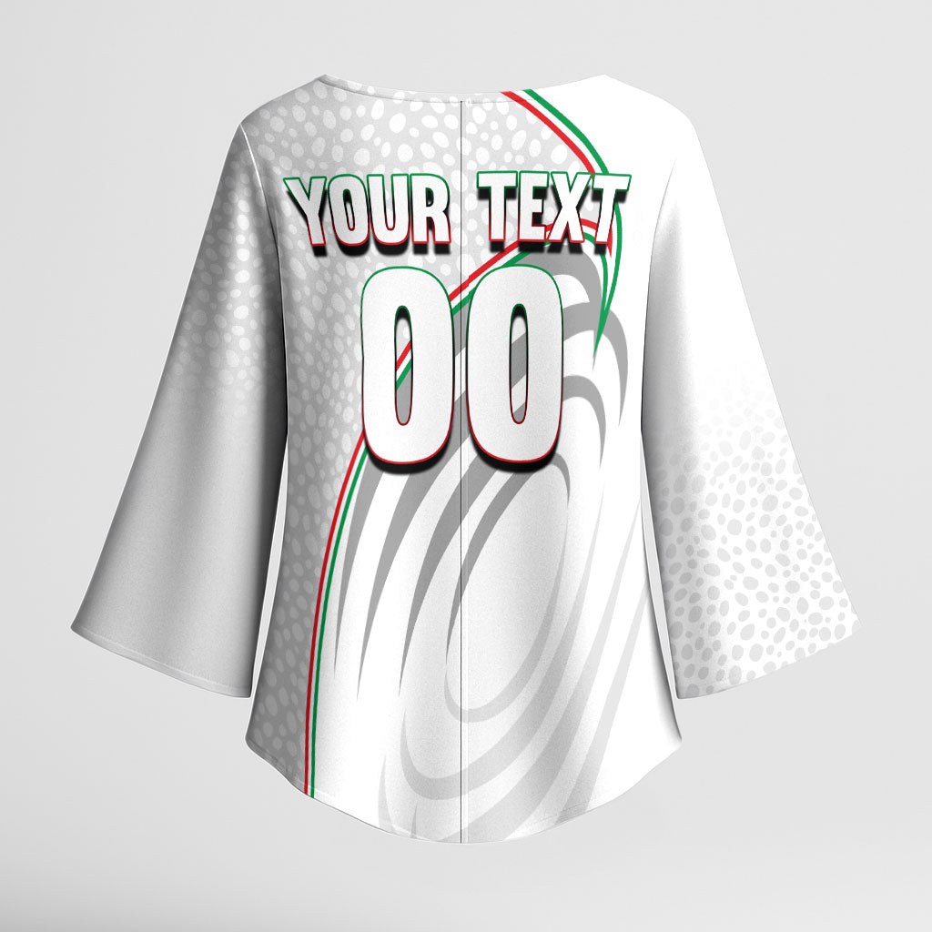 Personalized Iran Football Cheetah Kimono Sleeve Blouse Team Melli Persian Soccer Graphic Art
