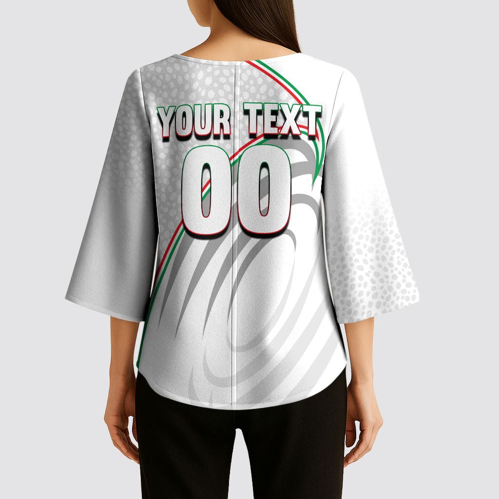 Personalized Iran Football Cheetah Kimono Sleeve Blouse Team Melli Persian Soccer Graphic Art