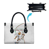 Personalized Iran Football Cheetah Leather Bag Team Melli Persian Soccer Graphic Art
