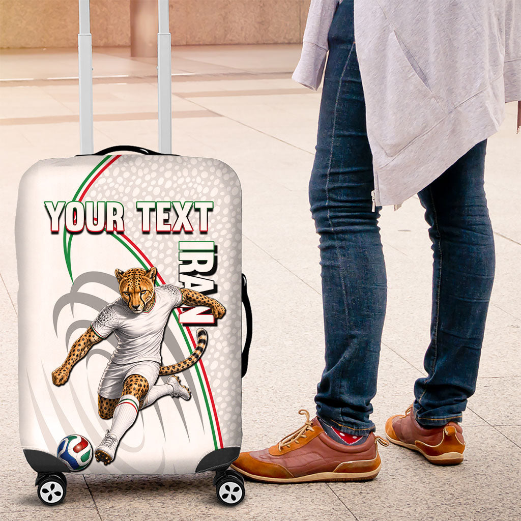 Personalized Iran Football Cheetah Luggage Cover Team Melli Persian Soccer Graphic Art