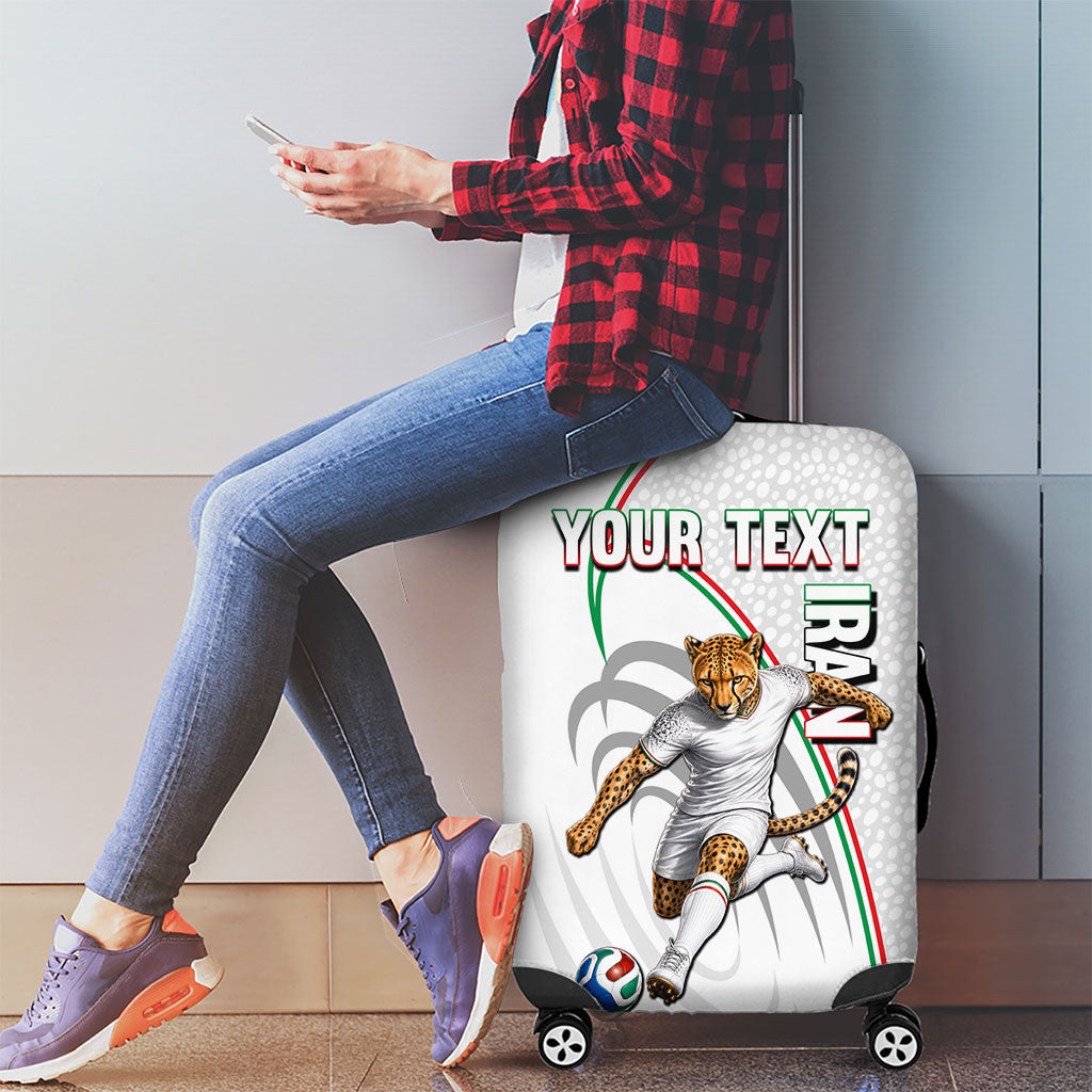 Personalized Iran Football Cheetah Luggage Cover Team Melli Persian Soccer Graphic Art