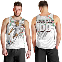Personalized Iran Football Cheetah Men Tank Top Team Melli Persian Soccer Graphic Art
