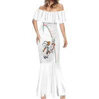 Personalized Iran Football Cheetah Mermaid Dress Team Melli Persian Soccer Graphic Art