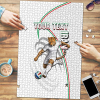 Personalized Iran Football Cheetah Puzzle Team Melli Persian Soccer Graphic Art