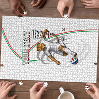 Personalized Iran Football Cheetah Puzzle Team Melli Persian Soccer Graphic Art