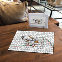 Personalized Iran Football Cheetah Puzzle Team Melli Persian Soccer Graphic Art