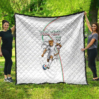 Personalized Iran Football Cheetah Quilt Team Melli Persian Soccer Graphic Art