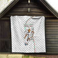 Personalized Iran Football Cheetah Quilt Team Melli Persian Soccer Graphic Art