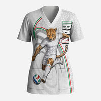 Personalized Iran Football Cheetah Scrub Top Team Melli Persian Soccer Graphic Art