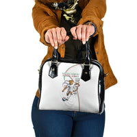 Personalized Iran Football Cheetah Shoulder Handbag Team Melli Persian Soccer Graphic Art