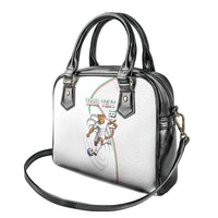 Personalized Iran Football Cheetah Shoulder Handbag Team Melli Persian Soccer Graphic Art