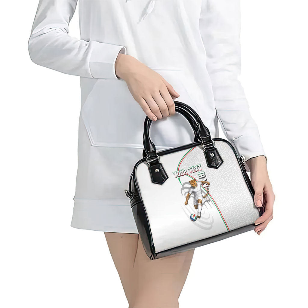 Personalized Iran Football Cheetah Shoulder Handbag Team Melli Persian Soccer Graphic Art