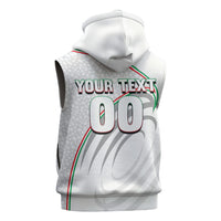 Personalized Iran Football Cheetah Sleeveless Hoodie Team Melli Persian Soccer Graphic Art