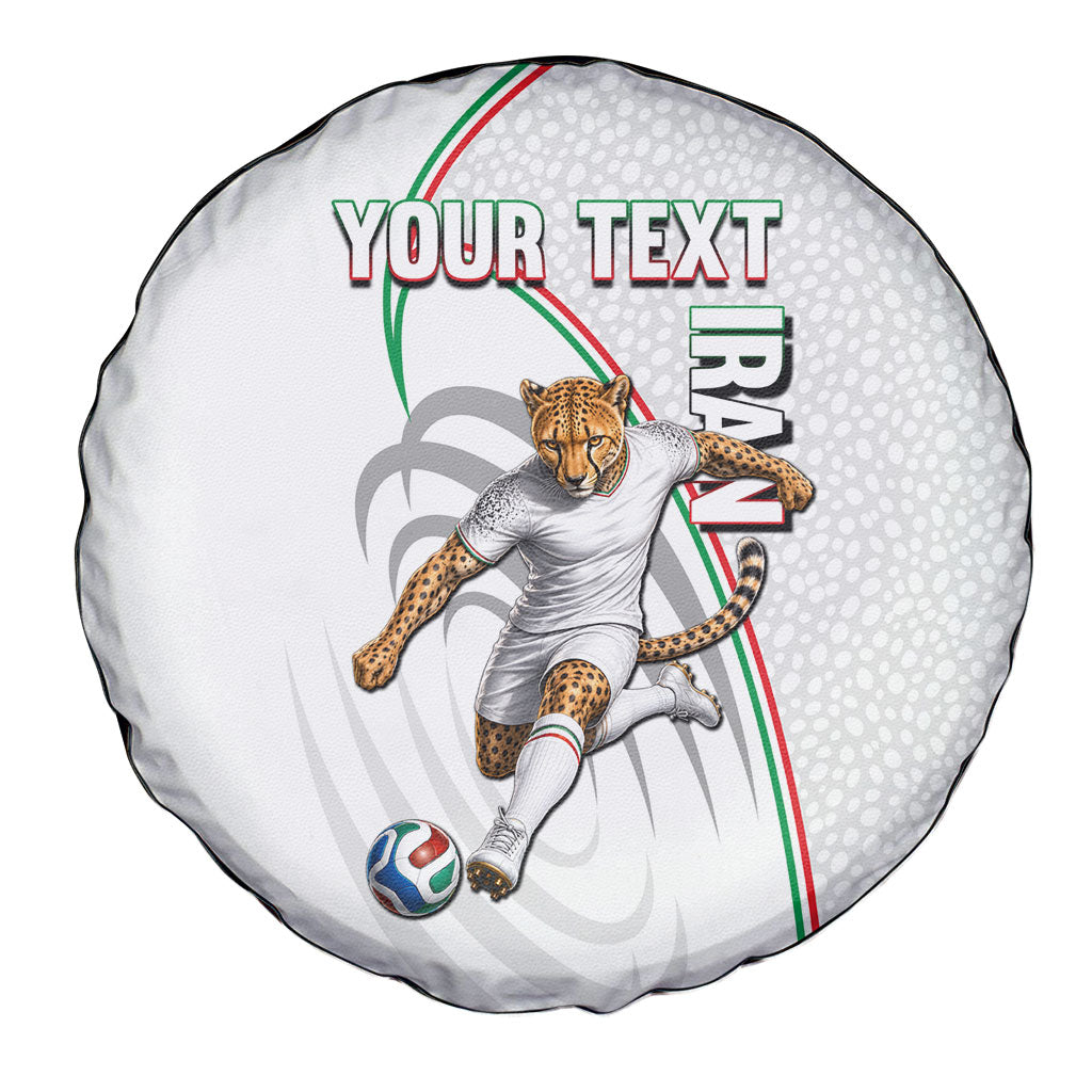 Personalized Iran Football Cheetah Spare Tire Cover Team Melli Persian Soccer Graphic Art
