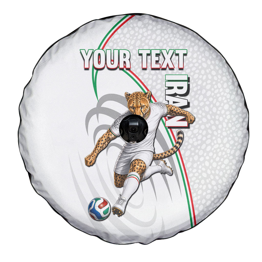 Personalized Iran Football Cheetah Spare Tire Cover Team Melli Persian Soccer Graphic Art