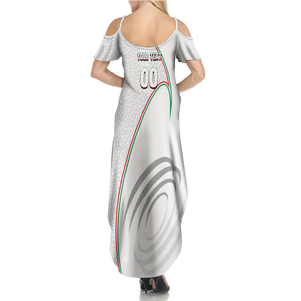 Personalized Iran Football Cheetah Summer Maxi Dress Team Melli Persian Soccer Graphic Art
