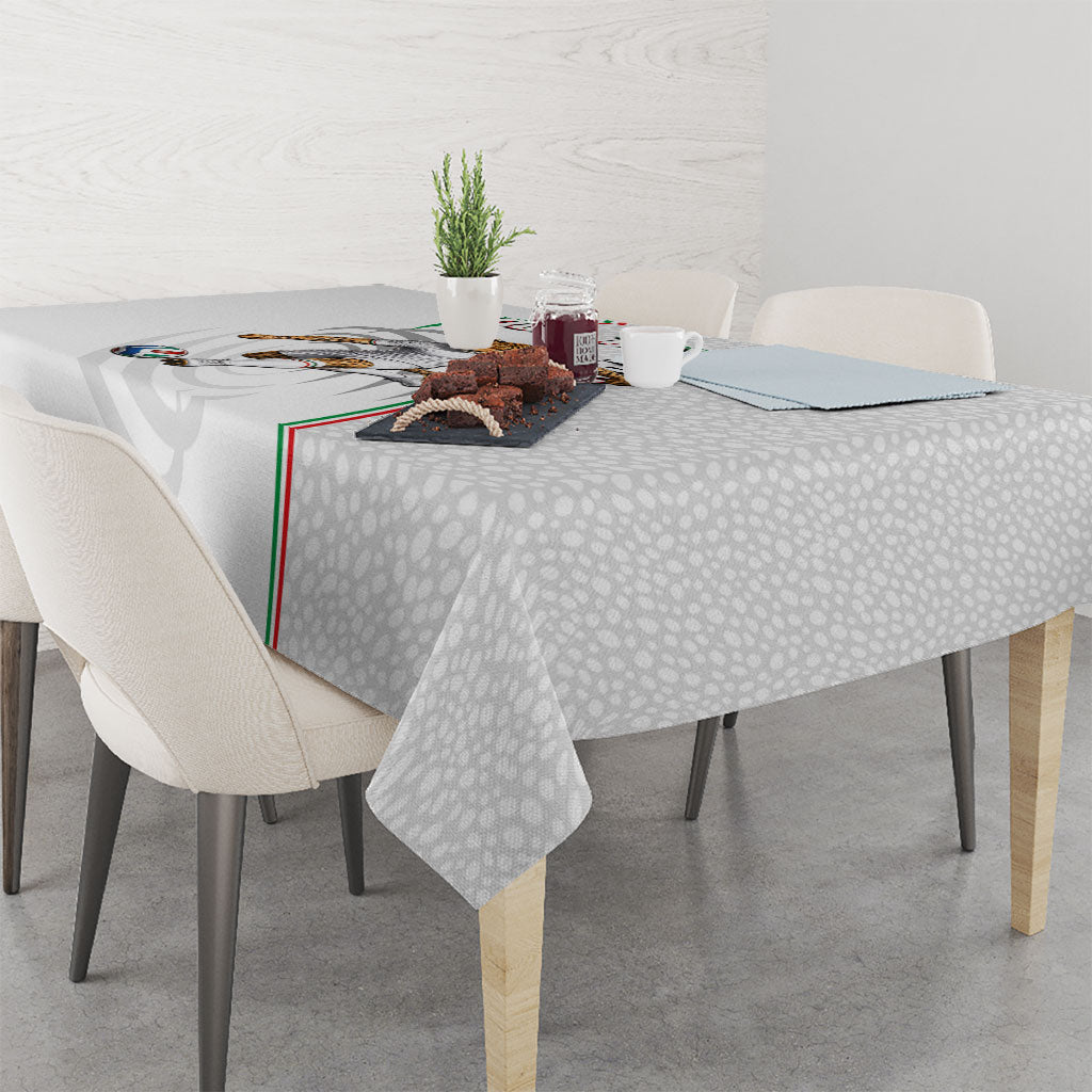 Personalized Iran Football Cheetah Tablecloth Team Melli Persian Soccer Graphic Art
