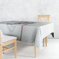 Personalized Iran Football Cheetah Tablecloth Team Melli Persian Soccer Graphic Art