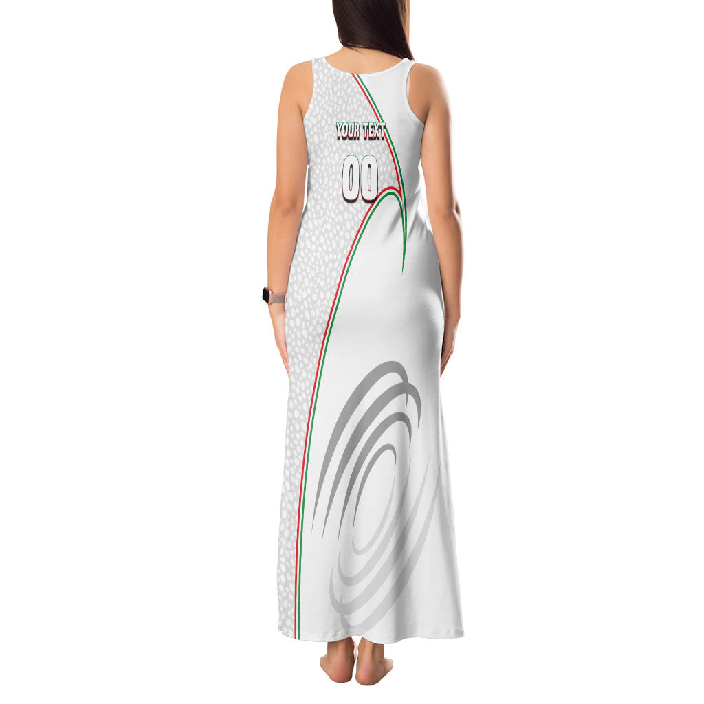 Personalized Iran Football Cheetah Tank Maxi Dress Team Melli Persian Soccer Graphic Art