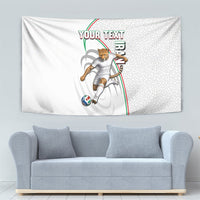 Personalized Iran Football Cheetah Tapestry Team Melli Persian Soccer Graphic Art