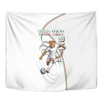 Personalized Iran Football Cheetah Tapestry Team Melli Persian Soccer Graphic Art