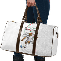 Personalized Iran Football Cheetah Travel Bag Team Melli Persian Soccer Graphic Art