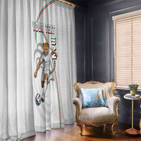 Personalized Iran Football Cheetah Window Curtain Team Melli Persian Soccer Graphic Art