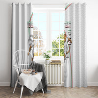 Personalized Iran Football Cheetah Window Curtain Team Melli Persian Soccer Graphic Art