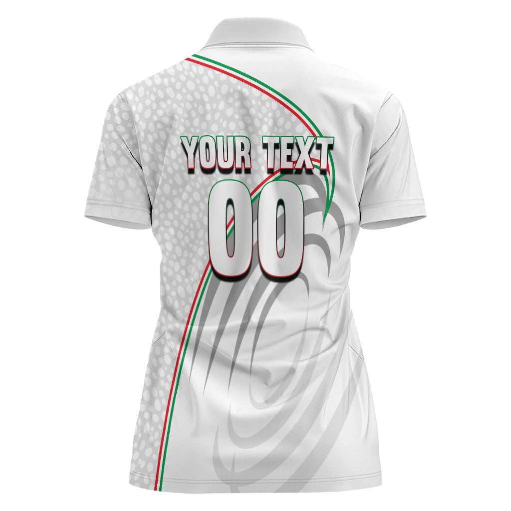 Personalized Iran Football Cheetah Women Polo Shirt Team Melli Persian Soccer Graphic Art
