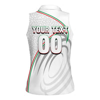 Personalized Iran Football Cheetah Women Sleeveless Polo Shirt Team Melli Persian Soccer Graphic Art
