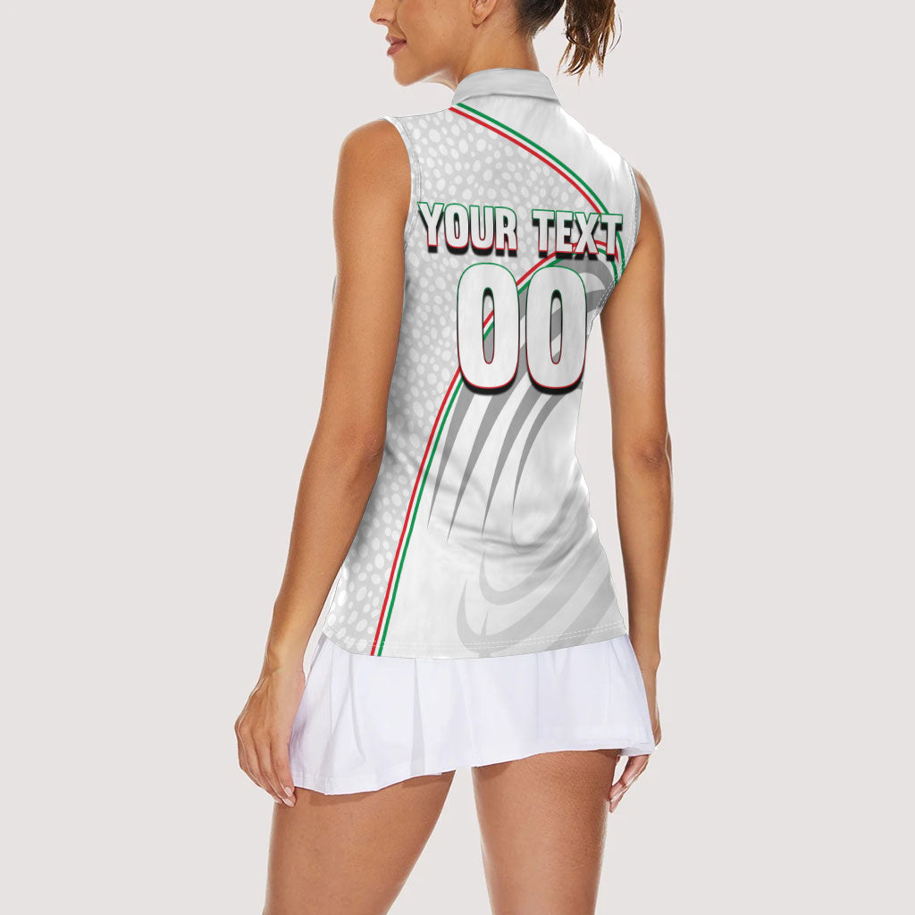 Personalized Iran Football Cheetah Women Sleeveless Polo Shirt Team Melli Persian Soccer Graphic Art