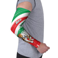 Personalized Iran Football Team Melli Arm Sleeves Iranian Cheetah Patriotic Flag