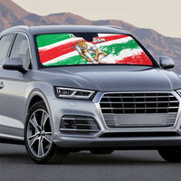 Personalized Iran Football Team Melli Auto Sun Shade Iranian Cheetah Patriotic Flag