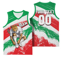 Personalized Iran Football Team Melli Basketball Jersey Iranian Cheetah Patriotic Flag