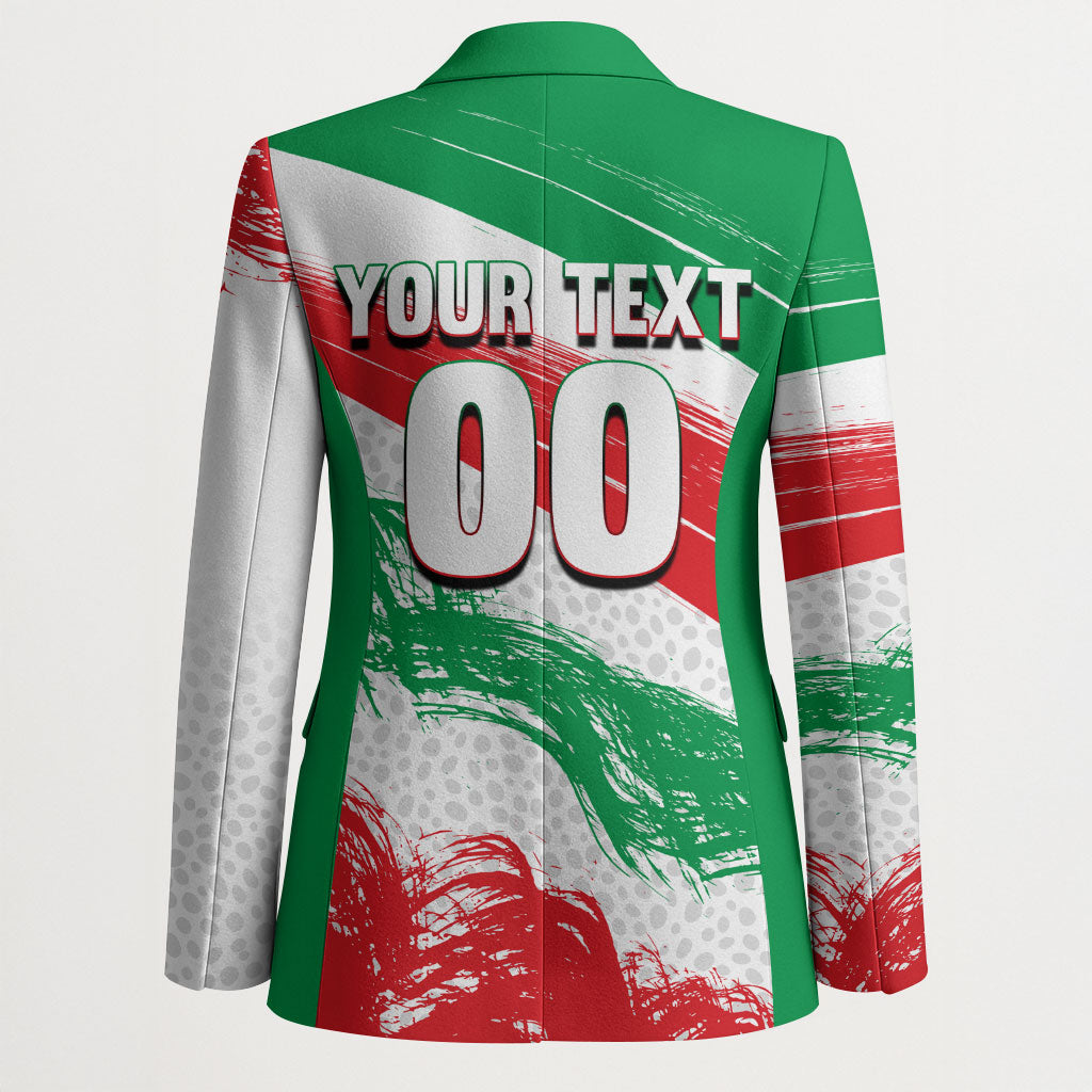 Personalized Iran Football Team Melli Blazer Iranian Cheetah Patriotic Flag