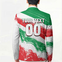 Personalized Iran Football Team Melli Blazer Iranian Cheetah Patriotic Flag