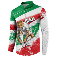 Personalized Iran Football Team Melli Button Sweatshirt Iranian Cheetah Patriotic Flag