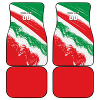 Personalized Iran Football Team Melli Car Mats Iranian Cheetah Patriotic Flag