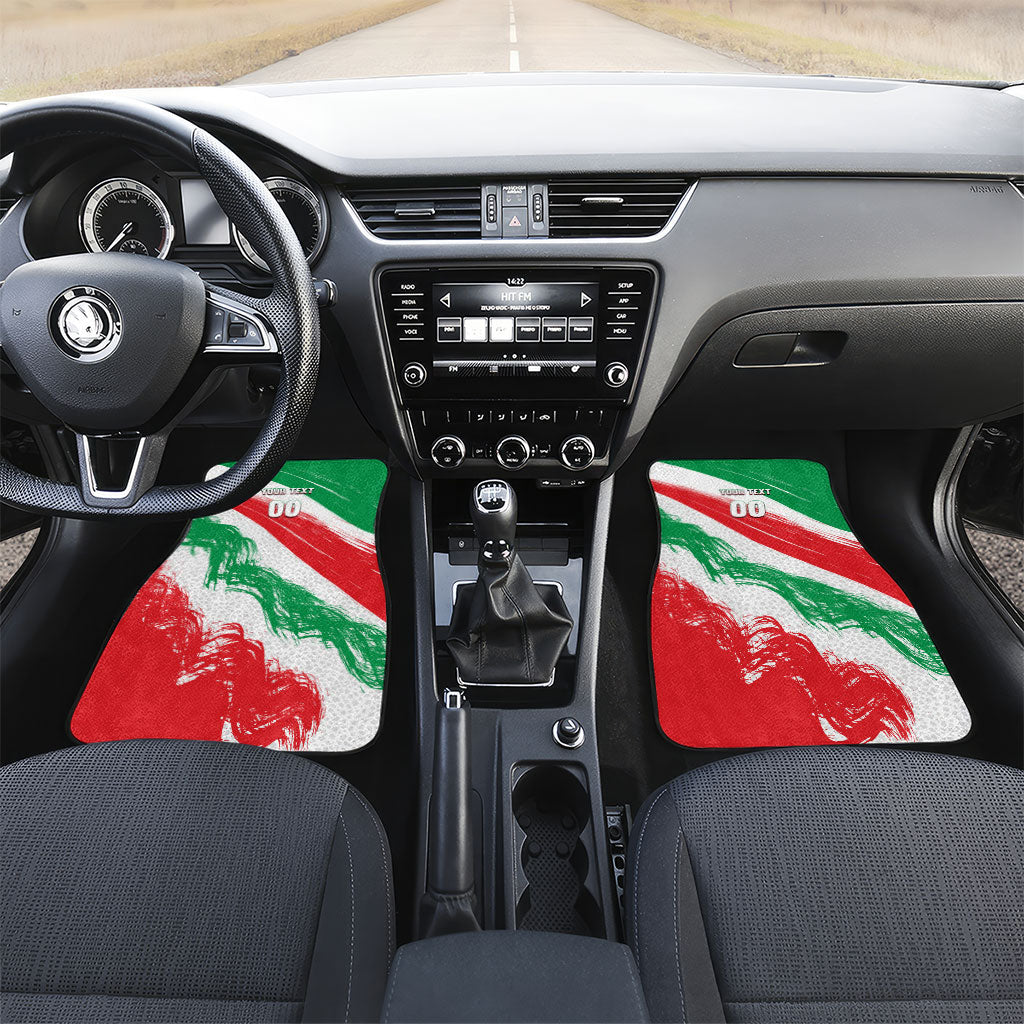 Personalized Iran Football Team Melli Car Mats Iranian Cheetah Patriotic Flag
