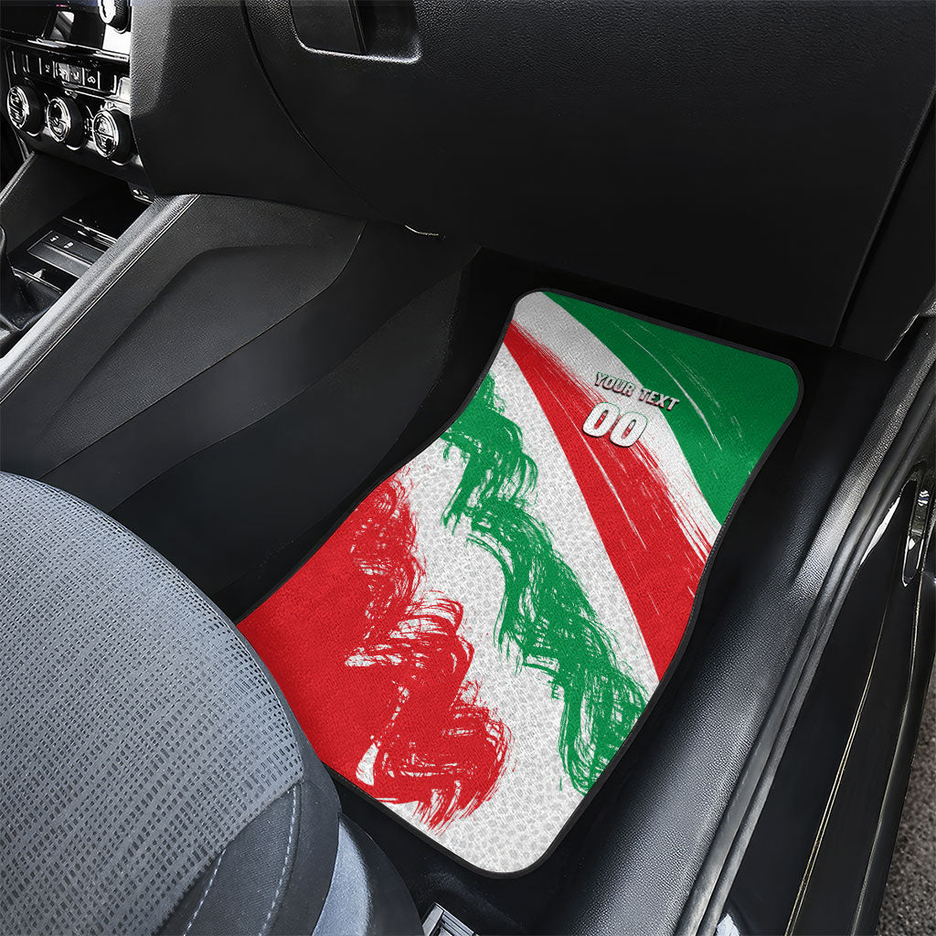 Personalized Iran Football Team Melli Car Mats Iranian Cheetah Patriotic Flag