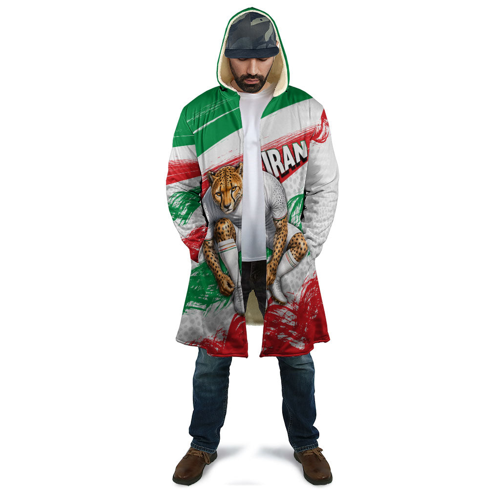 Personalized Iran Football Team Melli Cloak Iranian Cheetah Patriotic Flag