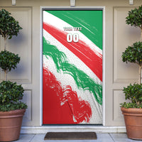 Personalized Iran Football Team Melli Door Cover Iranian Cheetah Patriotic Flag