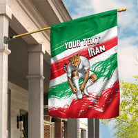 Personalized Iran Football Team Melli Garden Flag Iranian Cheetah Patriotic Flag