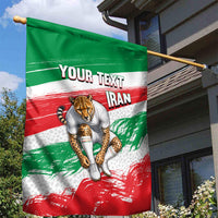 Personalized Iran Football Team Melli Garden Flag Iranian Cheetah Patriotic Flag