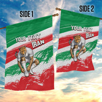 Personalized Iran Football Team Melli Garden Flag Iranian Cheetah Patriotic Flag