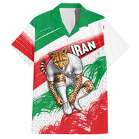 Personalized Iran Football Team Melli Hawaiian Shirt Iranian Cheetah Patriotic Flag