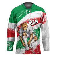 Personalized Iran Football Team Melli Hockey Jersey Iranian Cheetah Patriotic Flag